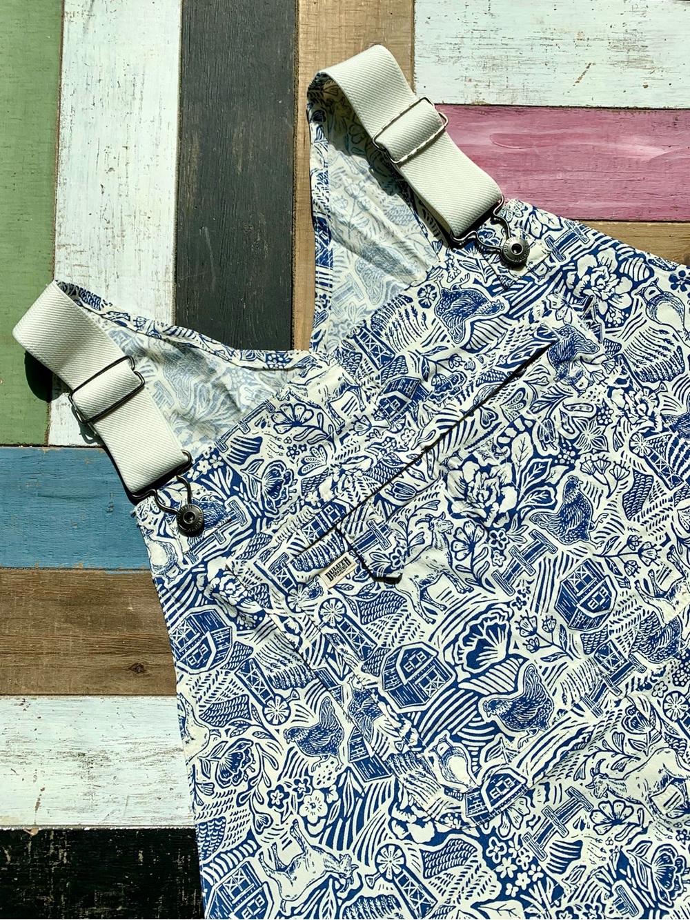 NWT Duluth 3X x31L Heirloom Gardening Bibs Overalls Farm Toile Garden Outdoorsy